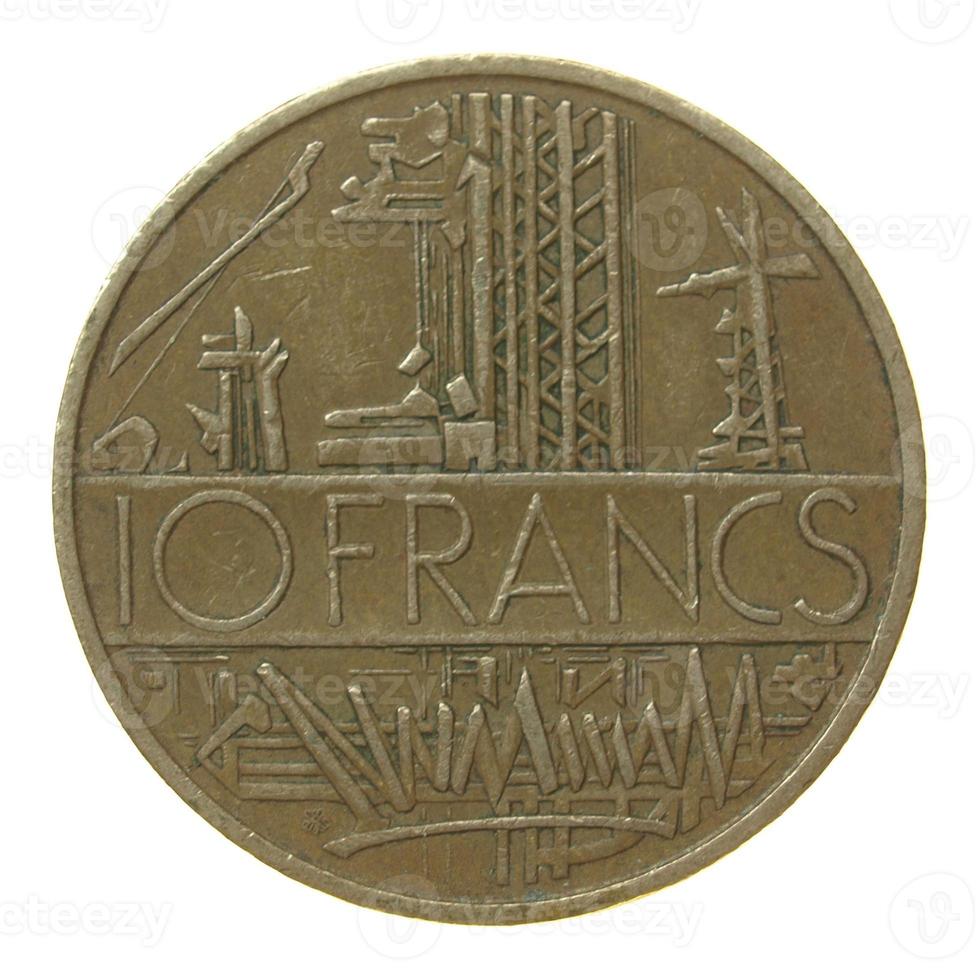 Pièce de 10 francs, france photo