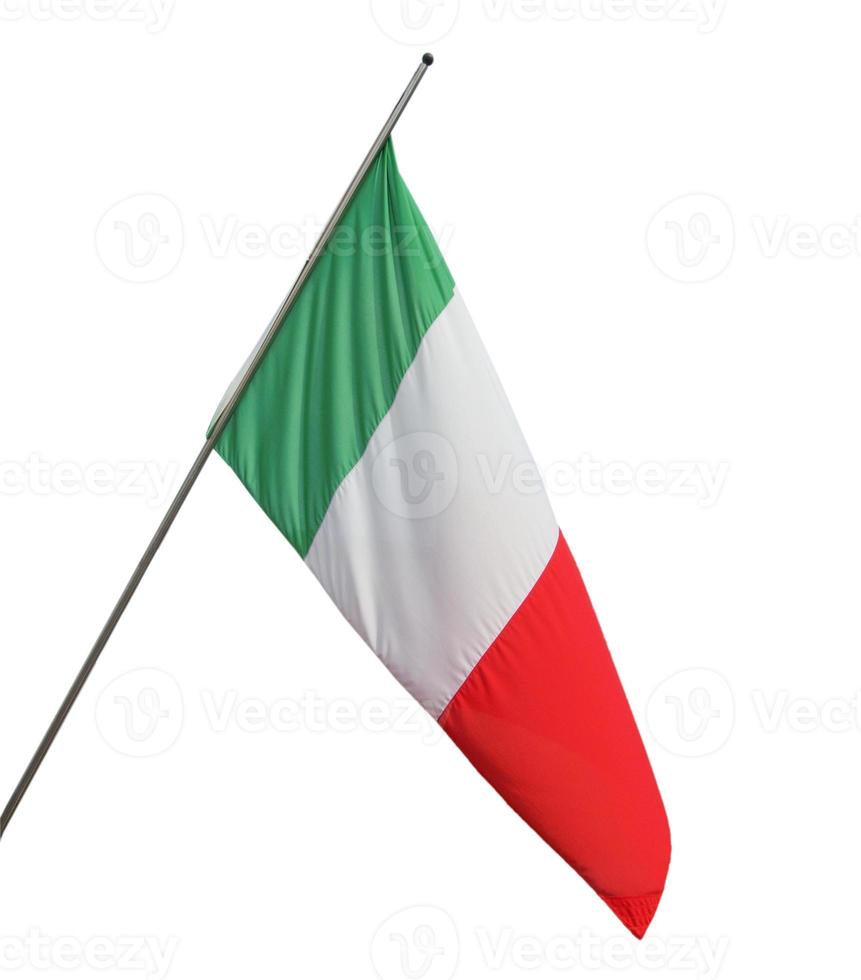 drapeau italien isolé photo