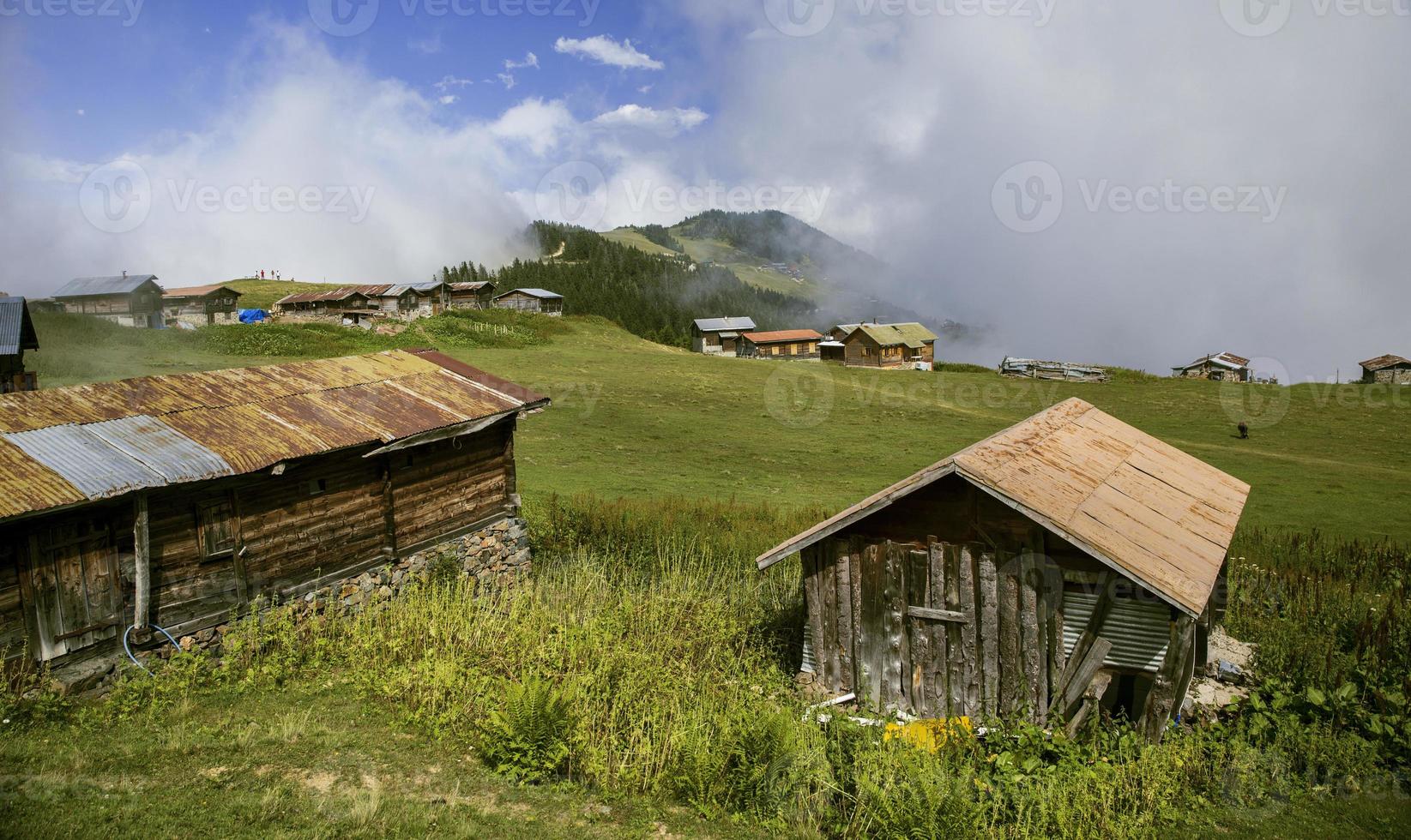 plateau de sal, rize, turquie, vue sur les montagnes, paysage naturel photo