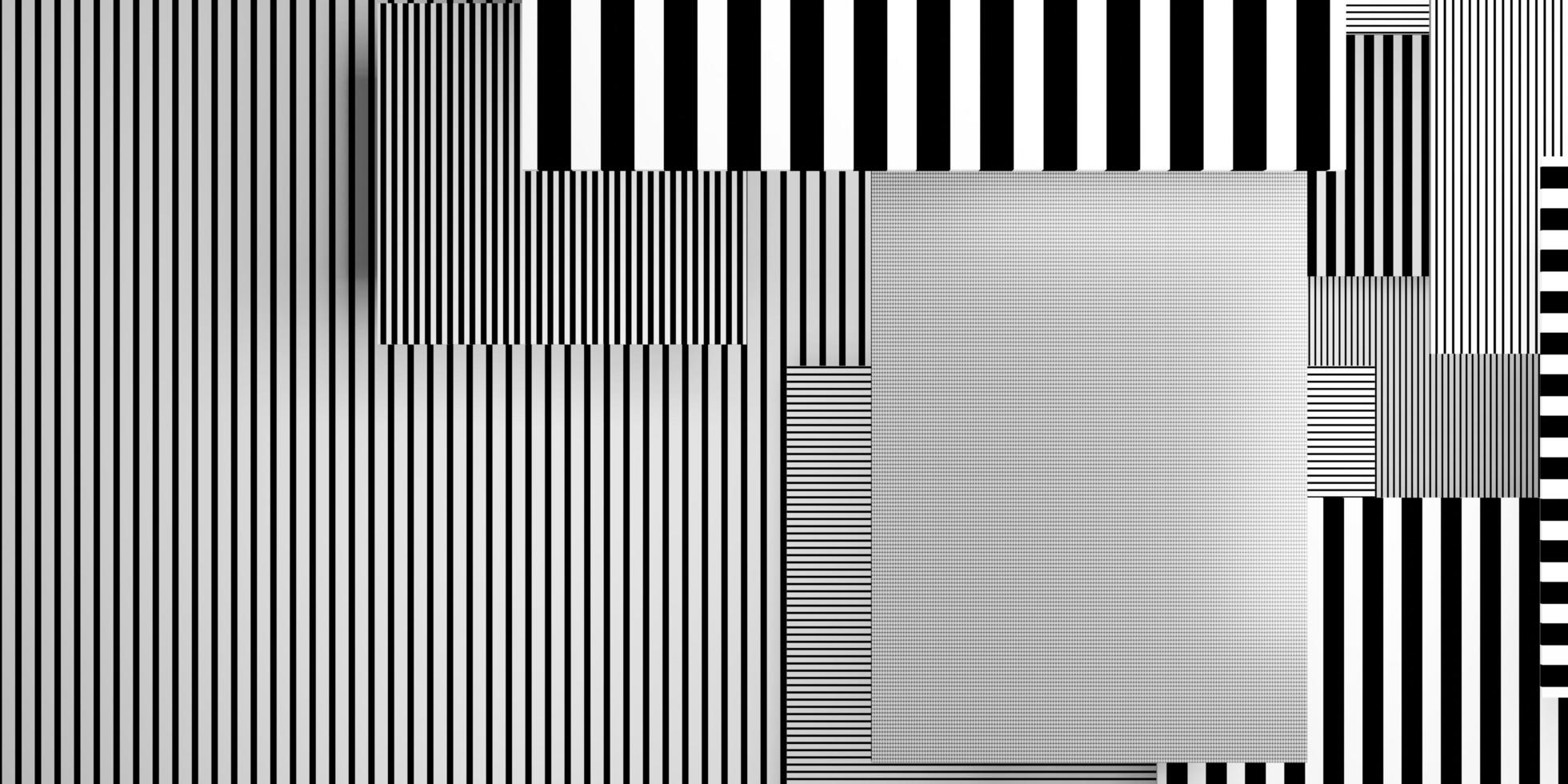 lignes droites noires et blanches se croisant photo