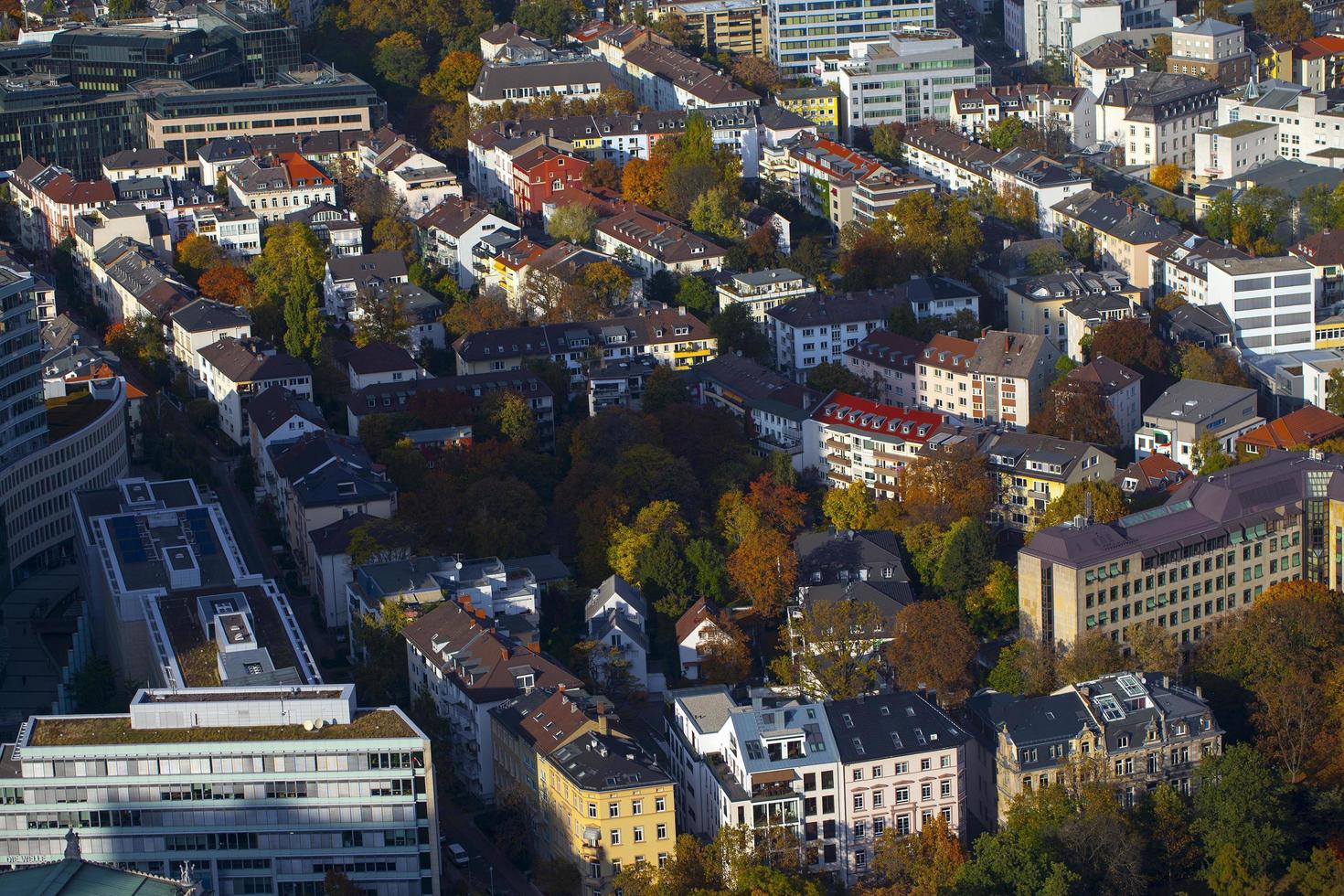 Bâtiments généraux de paysage urbain européen en allemagne francfort photo