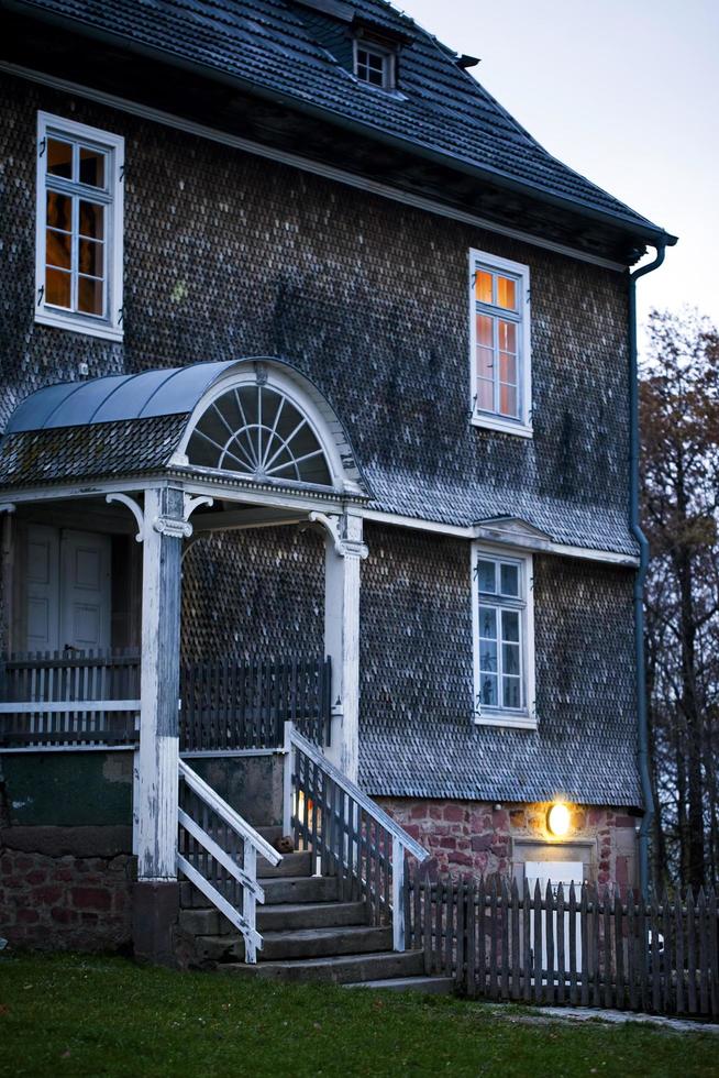 maison de ferme ancienne architecture allemande vintage photo