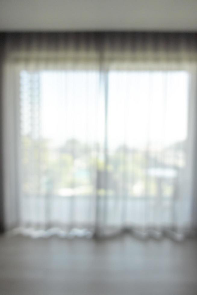 flou abstrait rideau vide dans la chambre pour l'arrière-plan photo