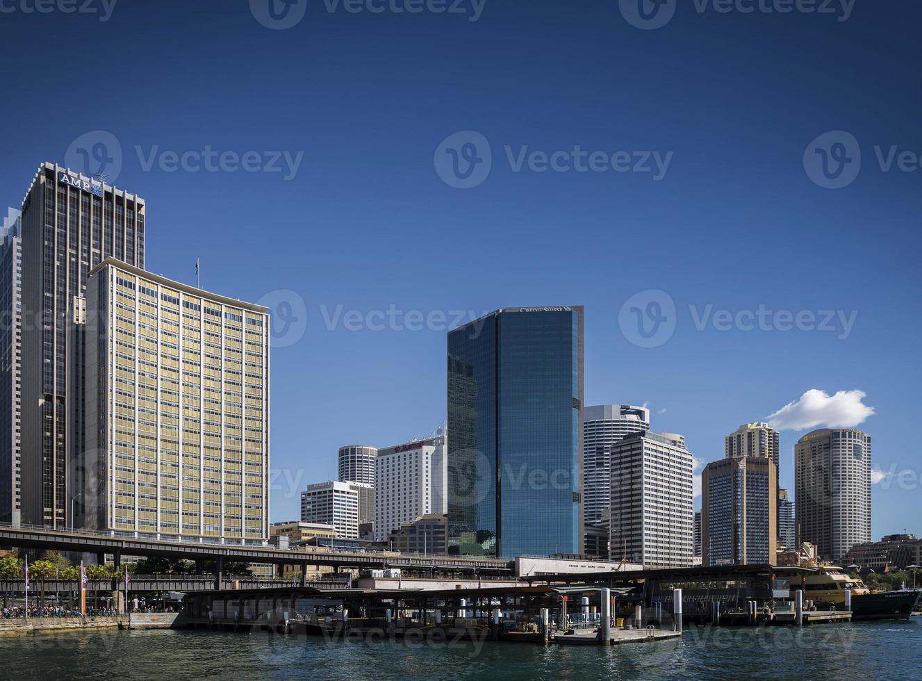 Quartier central des affaires cbd et zone circulaire quay sydney australie photo