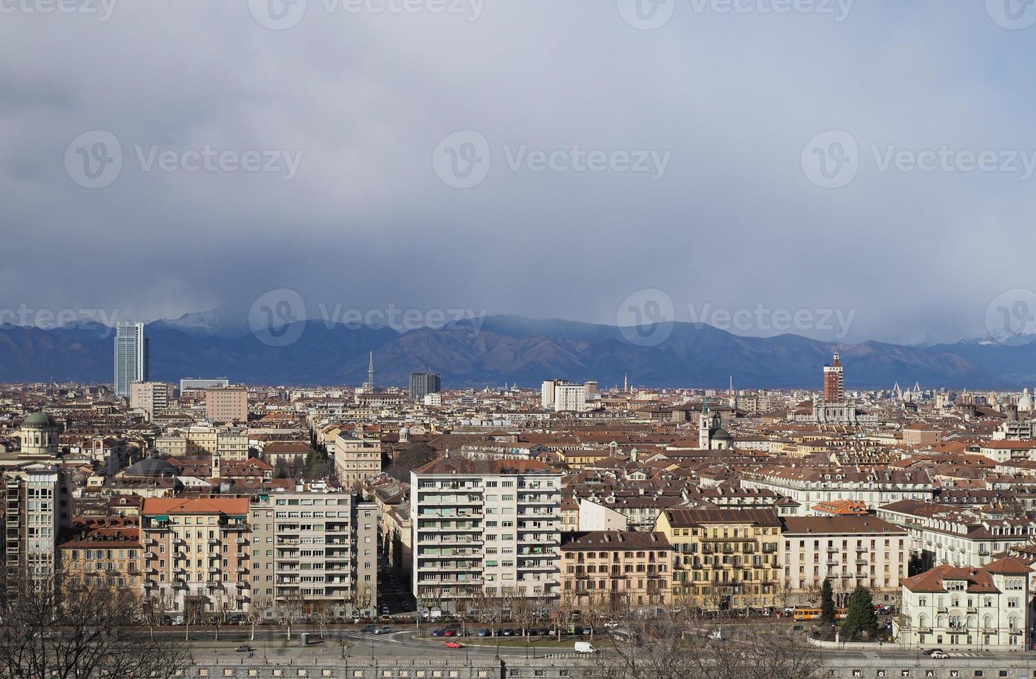 vue aérienne de turin photo