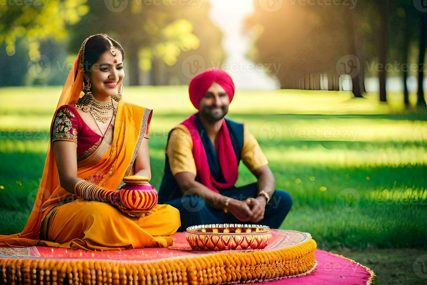 Indien mariage Photos. généré par ai photo