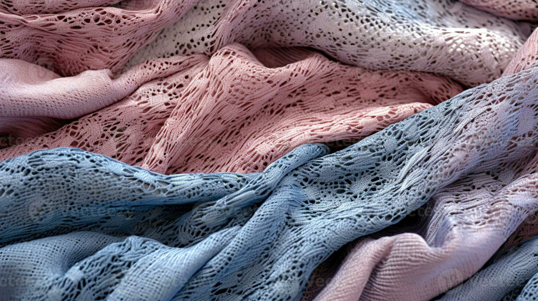 ajouré textiles. Contexte dans pastel couleurs. ai généré photo