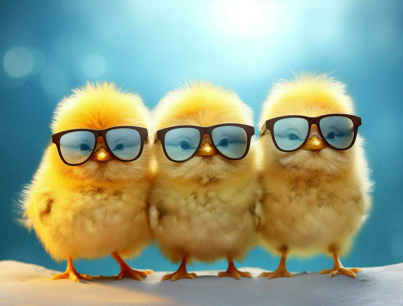 des lunettes de soleil Jaune bébé poussin Jeune oiseau la volaille petit Contexte poulet animal agriculture photo