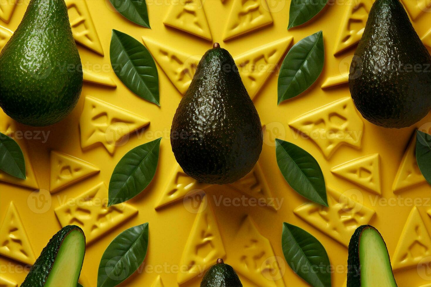 bleu tropical disposition modèle nourriture vert Avocat mûr végétarien vue en bonne santé Contexte Haut fruit photo