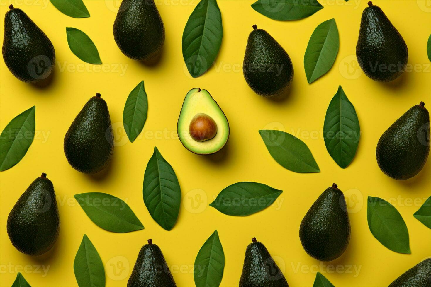 fraîcheur tranche Avocat vue abstrait modèle tropical vert Haut fruit nourriture Contexte en bonne santé végétarien photo