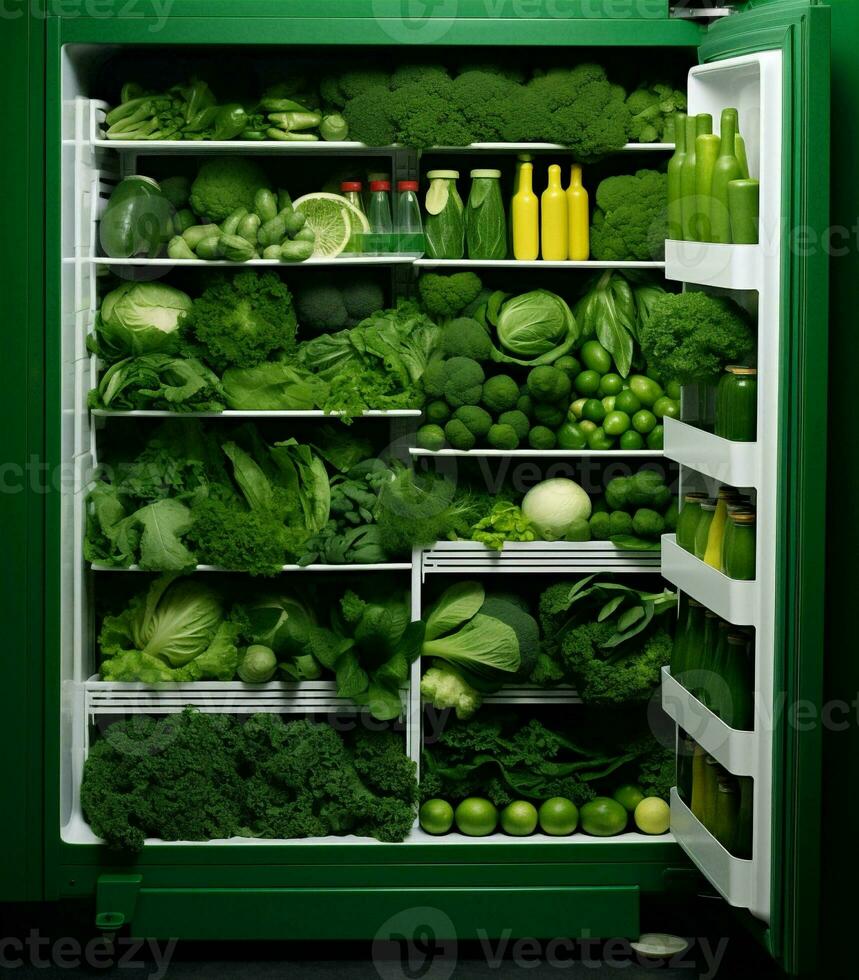 des légumes Frais brocoli cuisine brut nourriture régime salade réfrigérateur végétarien en bonne santé vert frigo photo