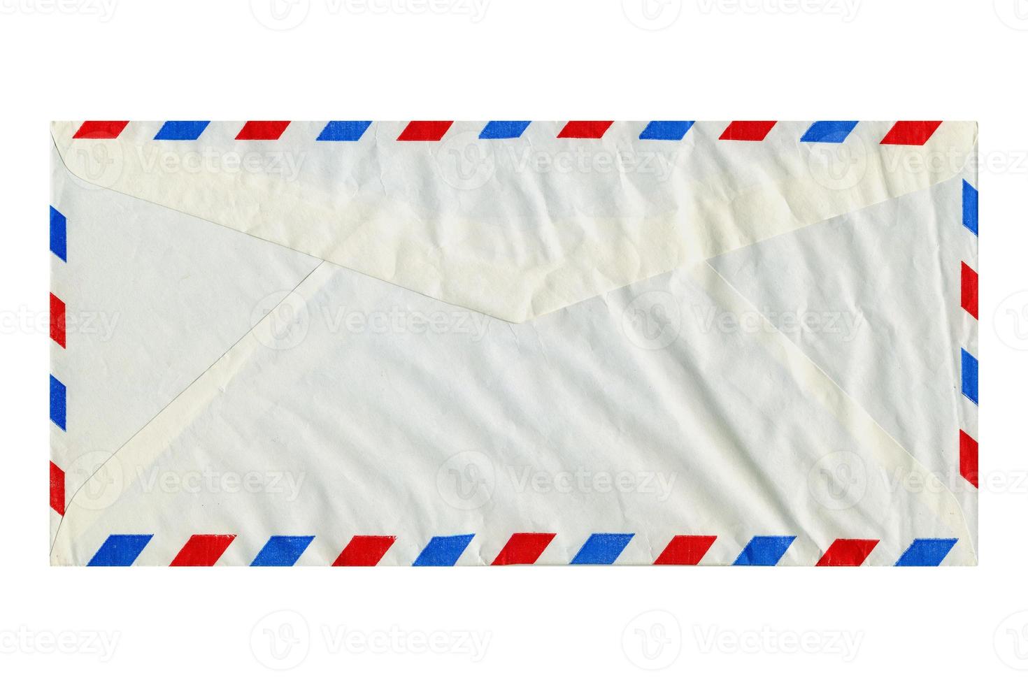 Enveloppe de lettre par avion isolée photo