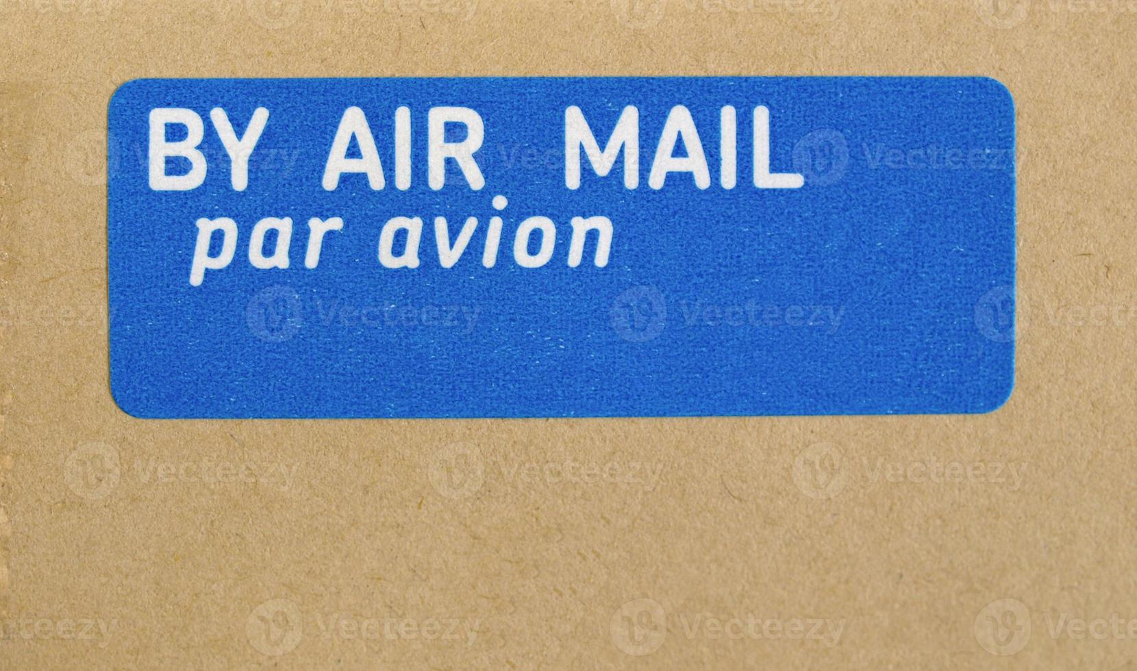enveloppe de lettre par avion photo