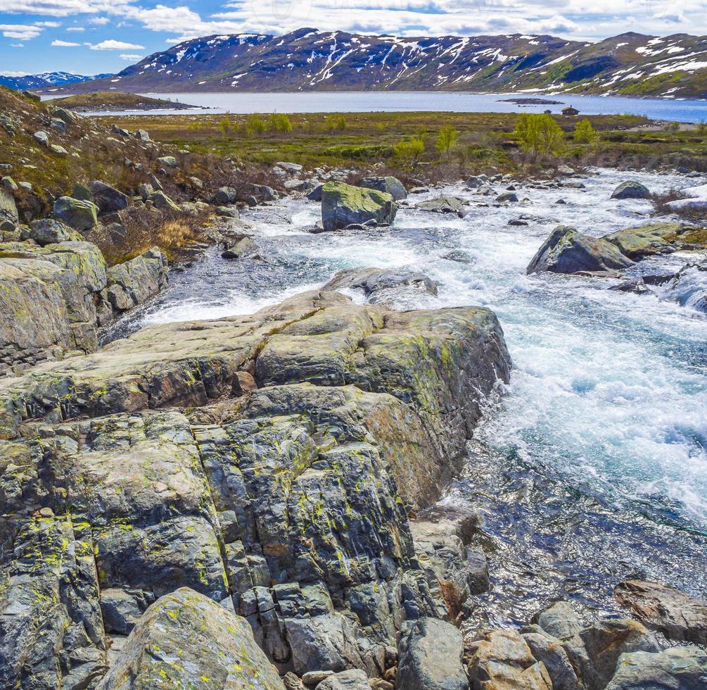 belle rivière storebottane, hemsedal, norvège photo