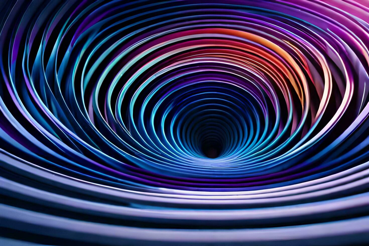 une coloré spirale est montré dans cette image. généré par ai photo