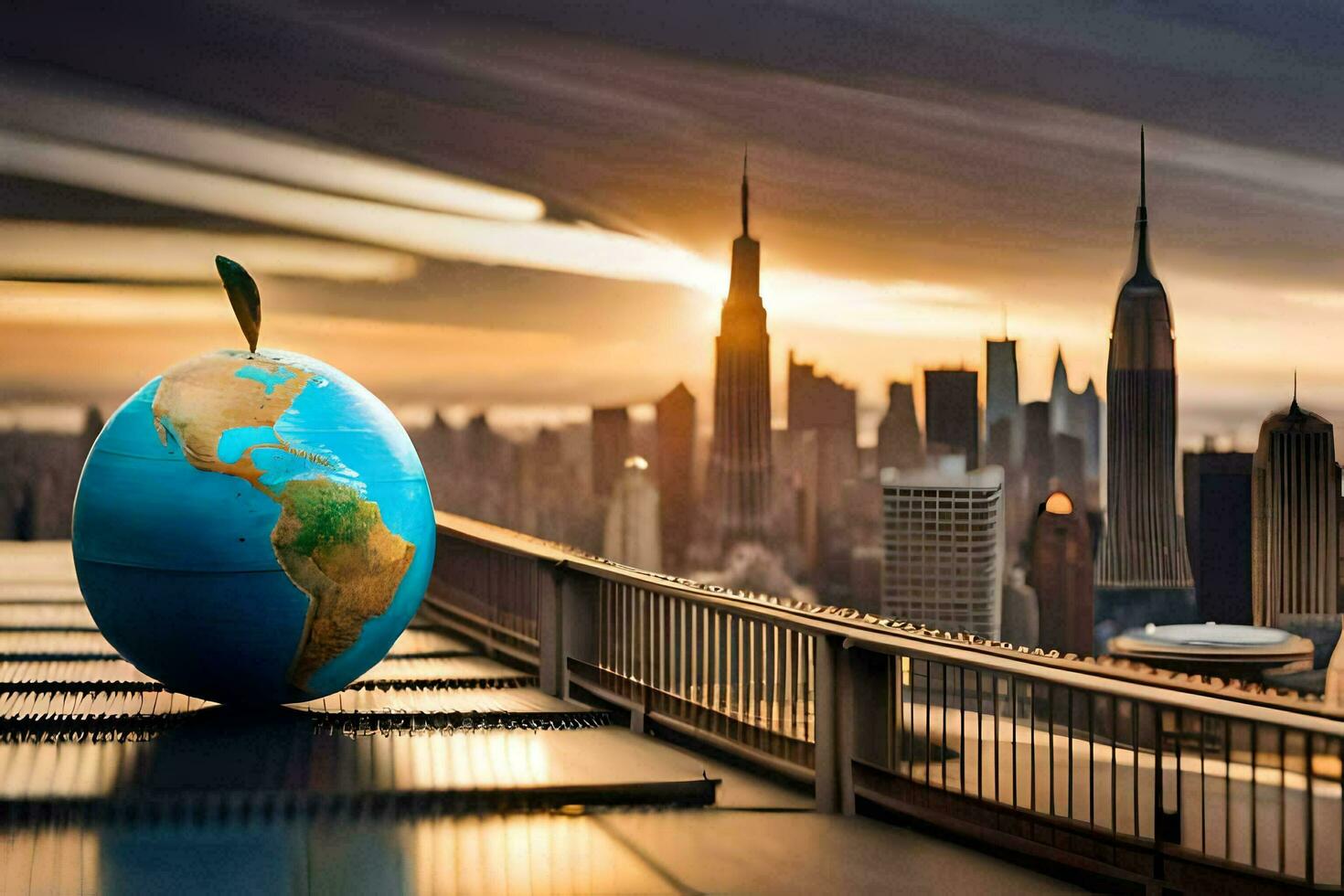le Terre est une symbole de le monde. généré par ai photo