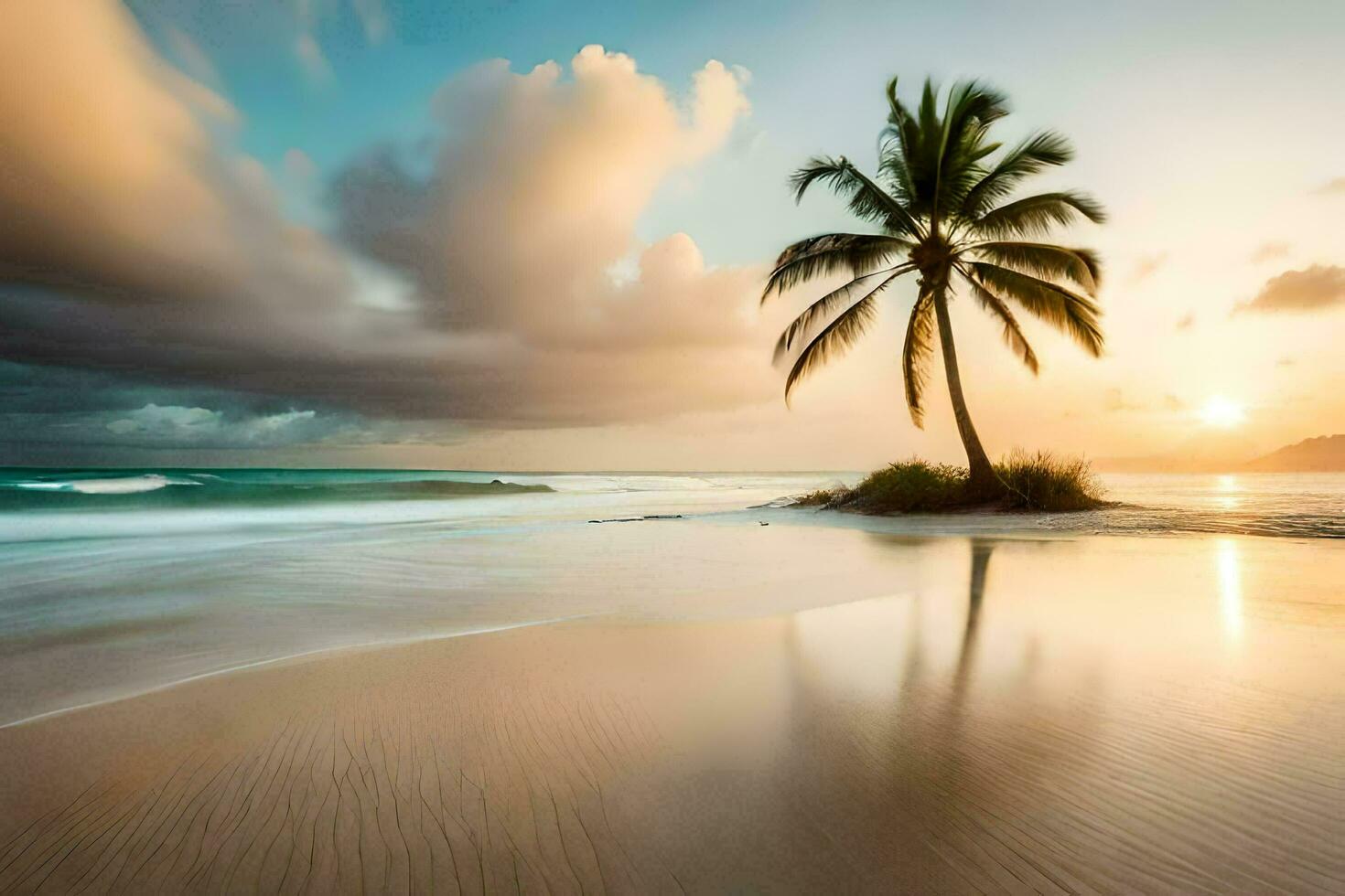 le plage fond d'écran. généré par ai photo