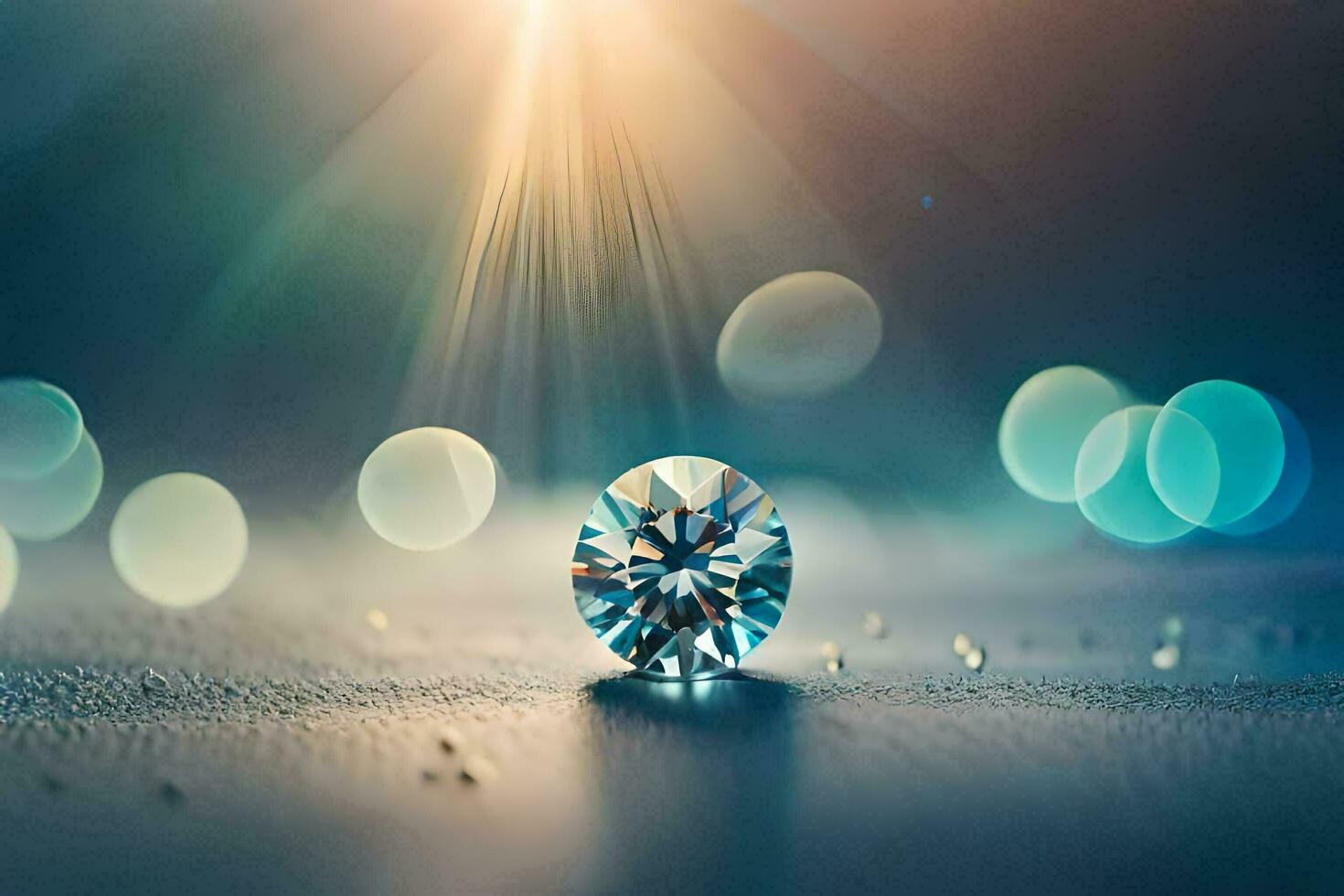 une diamant est montré dans le lumière. généré par ai photo