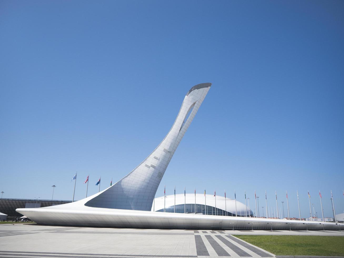 fontaines chantantes dans le parc olympique de sotchi, russie, 2019 photo