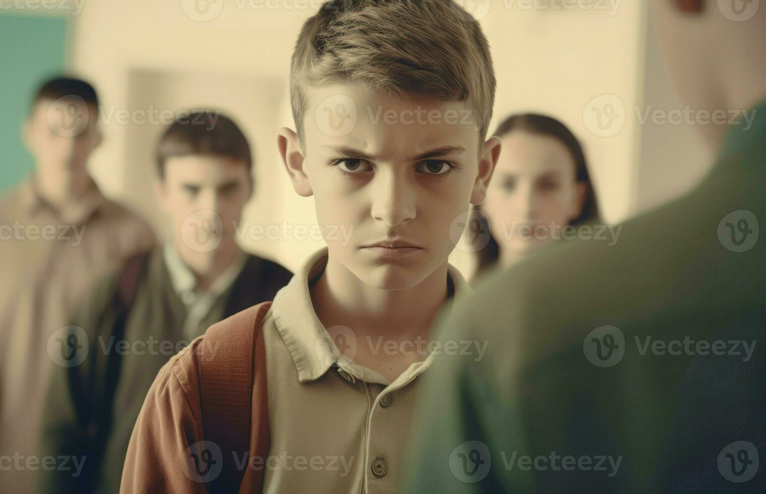 harcèlement école étudiants. produire ai photo