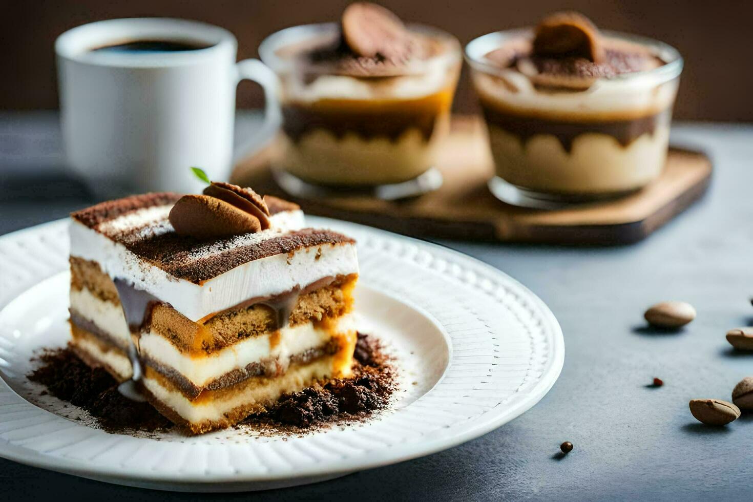 le meilleur dessert dans le monde est une dessert. généré par ai photo