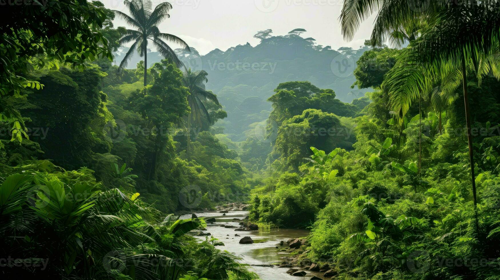 tourisme ghanéen forêt tropicale Ouest ai généré photo