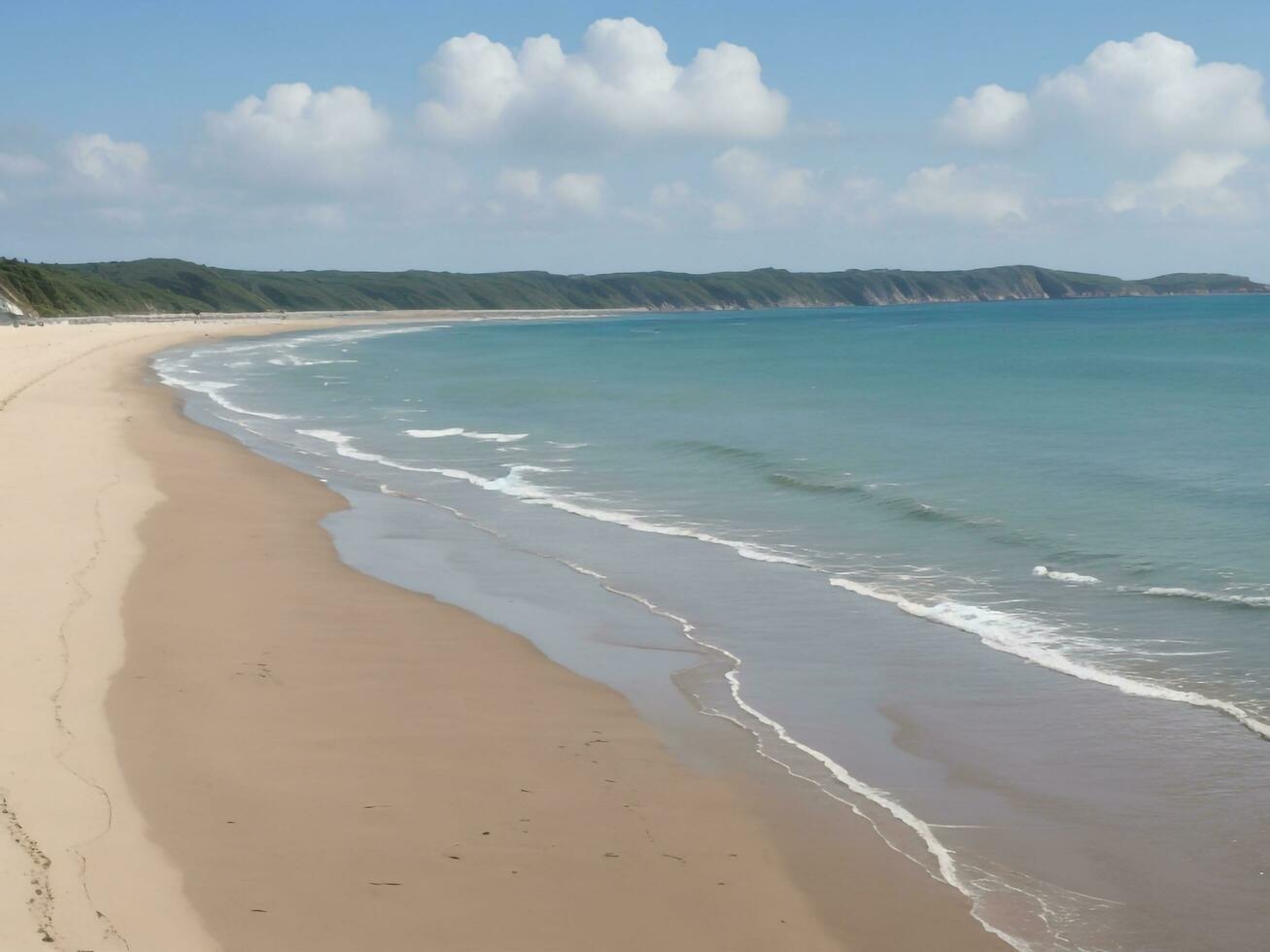 plage magnifique proche en haut image ai généré photo