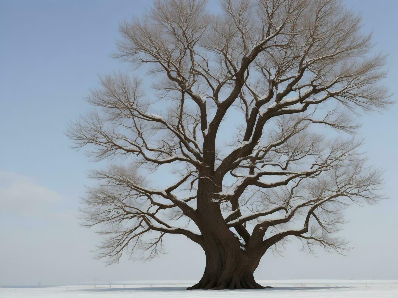 arbre magnifique proche en haut image ai généré photo