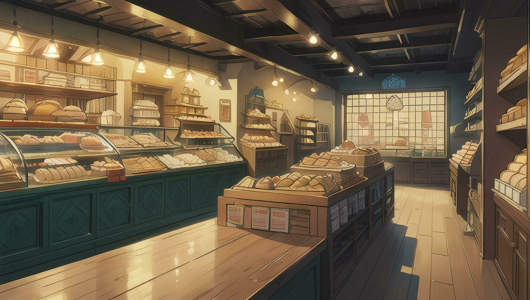 boulangerie général boutique graphique roman anime manga fond d'écran photo