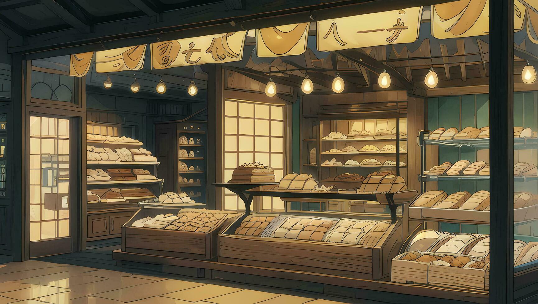 boulangerie général boutique graphique roman anime manga fond d'écran photo