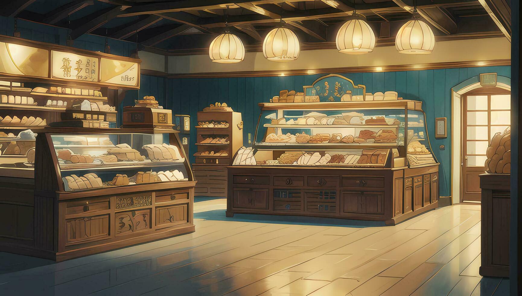 boulangerie général boutique graphique roman anime manga fond d'écran photo