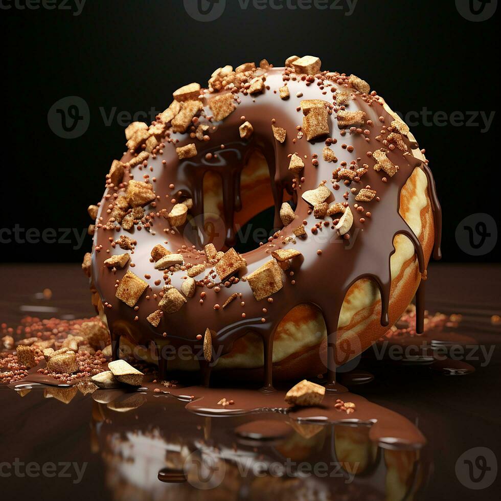 Donut Contexte image ai génératif photo