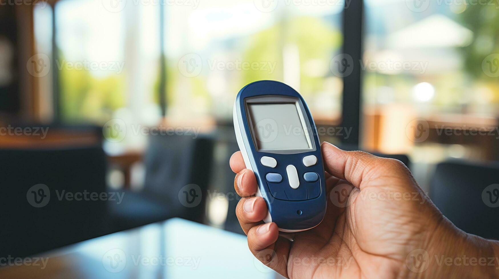 personnes surveillance du sang glucose les niveaux pour Diabète conscience mois photo