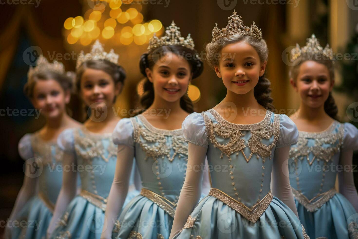 large regardé les enfants assister le casse Noisette pour le premier temps débordant avec merveille photo