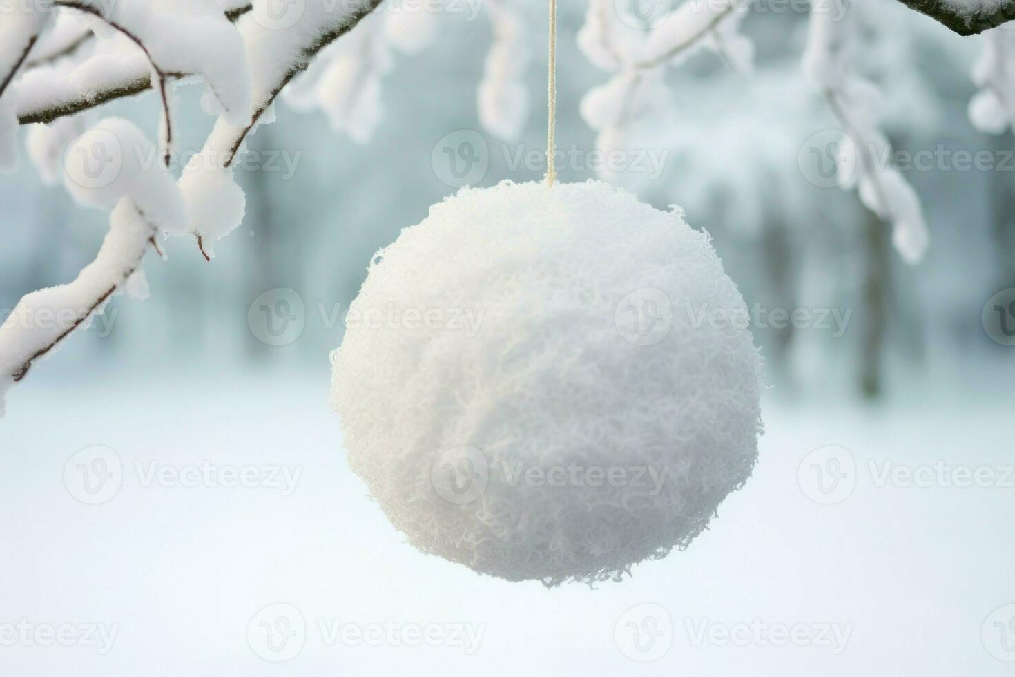 délicat vide boule de neige décoration. produire ai photo