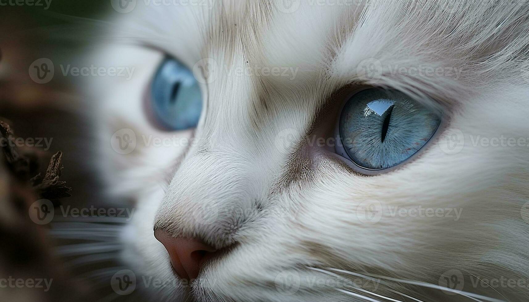 mignonne chaton avec duveteux fourrure regarder à caméra, espiègle et curieuse généré par ai photo