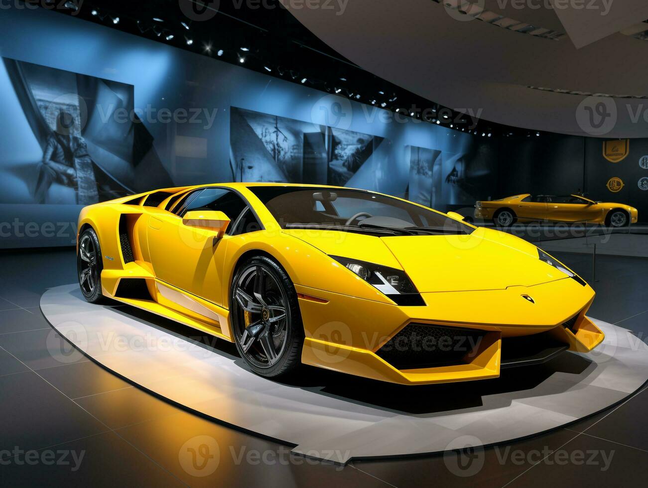 lamborghini murcielago exposition. génératif ai photo