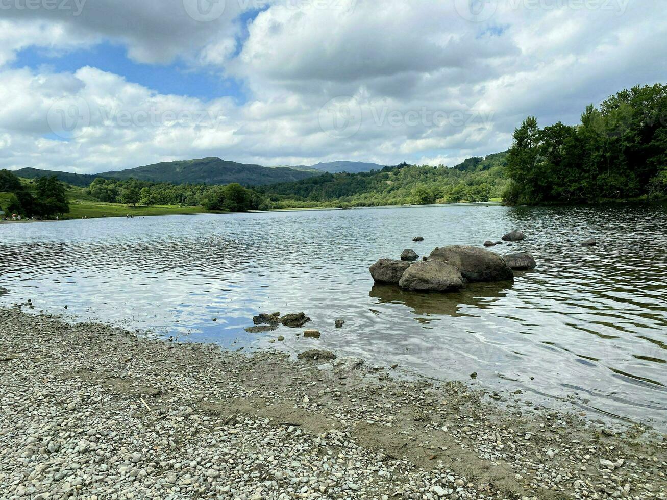 une vue de le Lac district à rydal l'eau photo