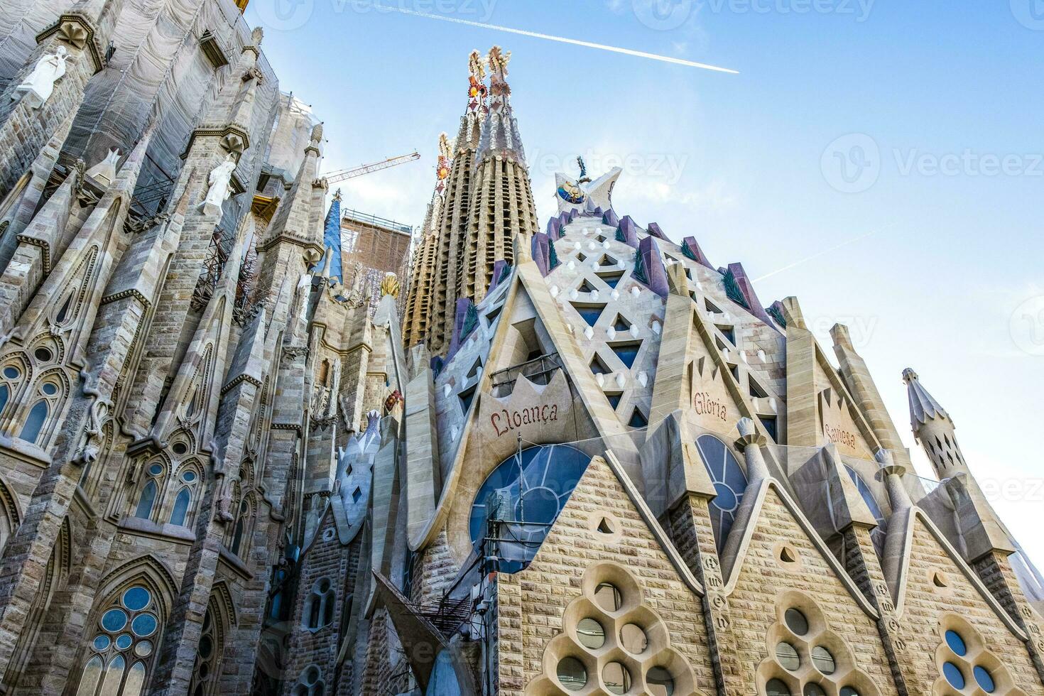 extérieur de le sagrada familia Basilique dans Barcelone, catalogne, Espagne photo