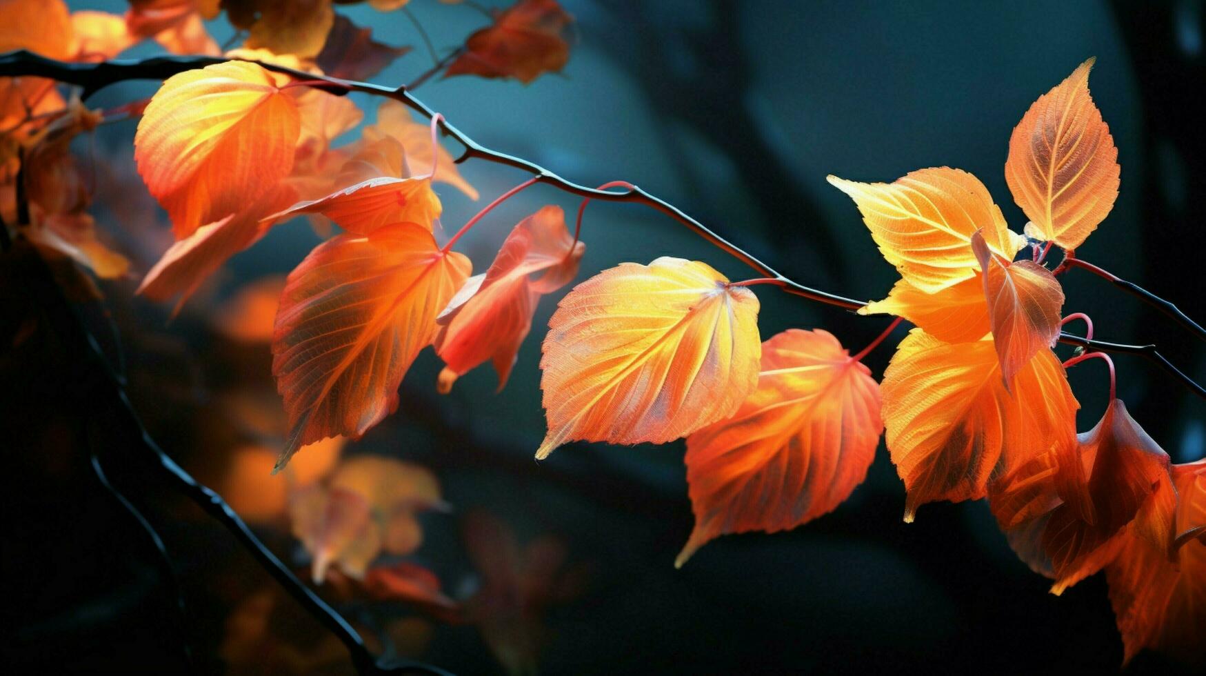 l'automne feuilles éclairer la nature élégance et beauté photo