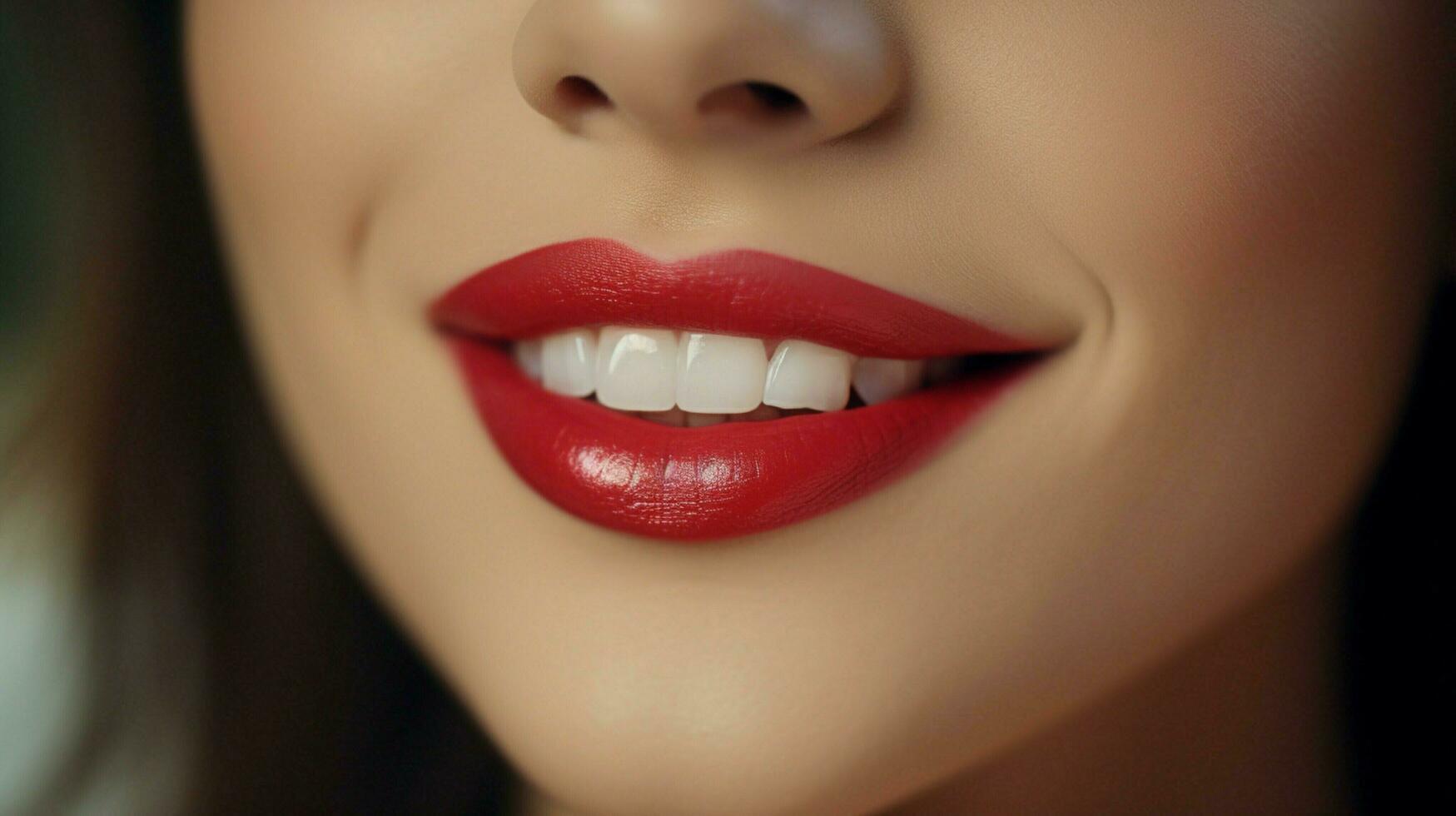 magnifique femme souriant lèvres sensualité et élégance photo