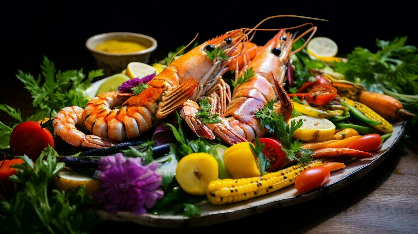 en bonne santé végétarien repas avec Frais biologique des légumes photo