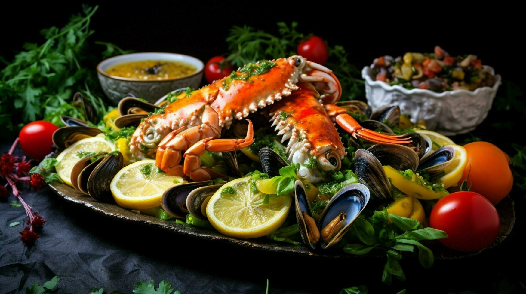 en bonne santé végétarien repas avec Frais biologique des légumes photo