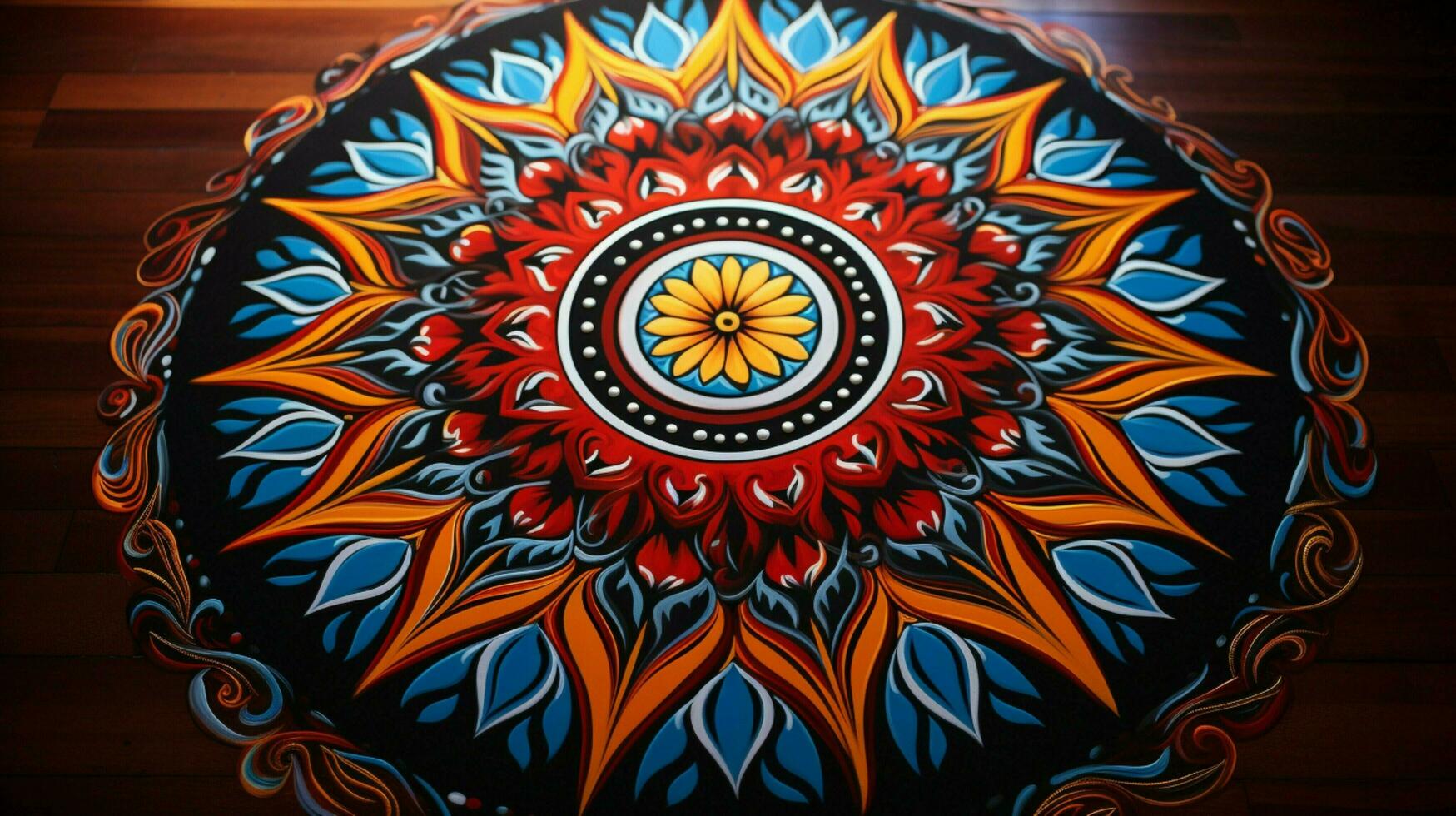 mandala symbolise spiritualité et indigène culture photo