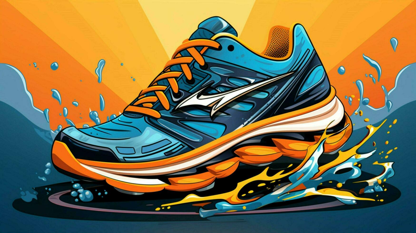 des sports chaussure paire conception illustration photo