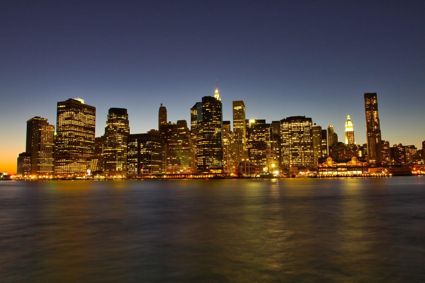 belle vue nocturne de manhattan photo