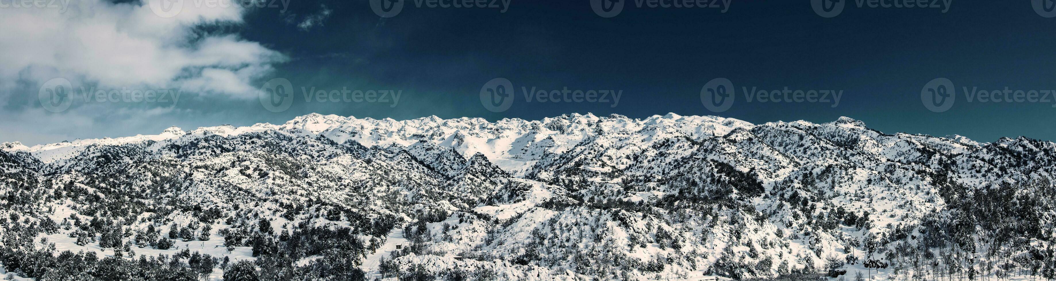 neige montagnes panorama paysage photo