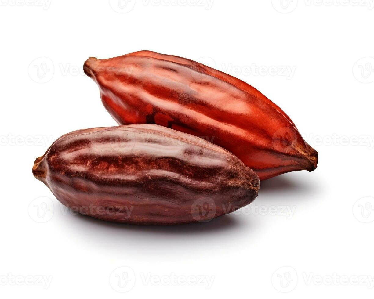 photo de cacao isolé sur blanc Contexte. génératif ai