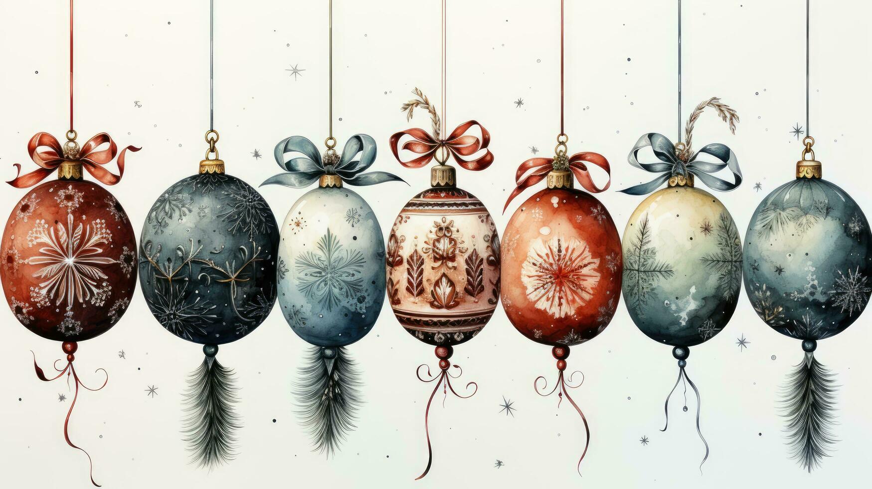 Noël arbre décorations, décoration modèle illustration pour le Noël et Nouveau année vacances photo