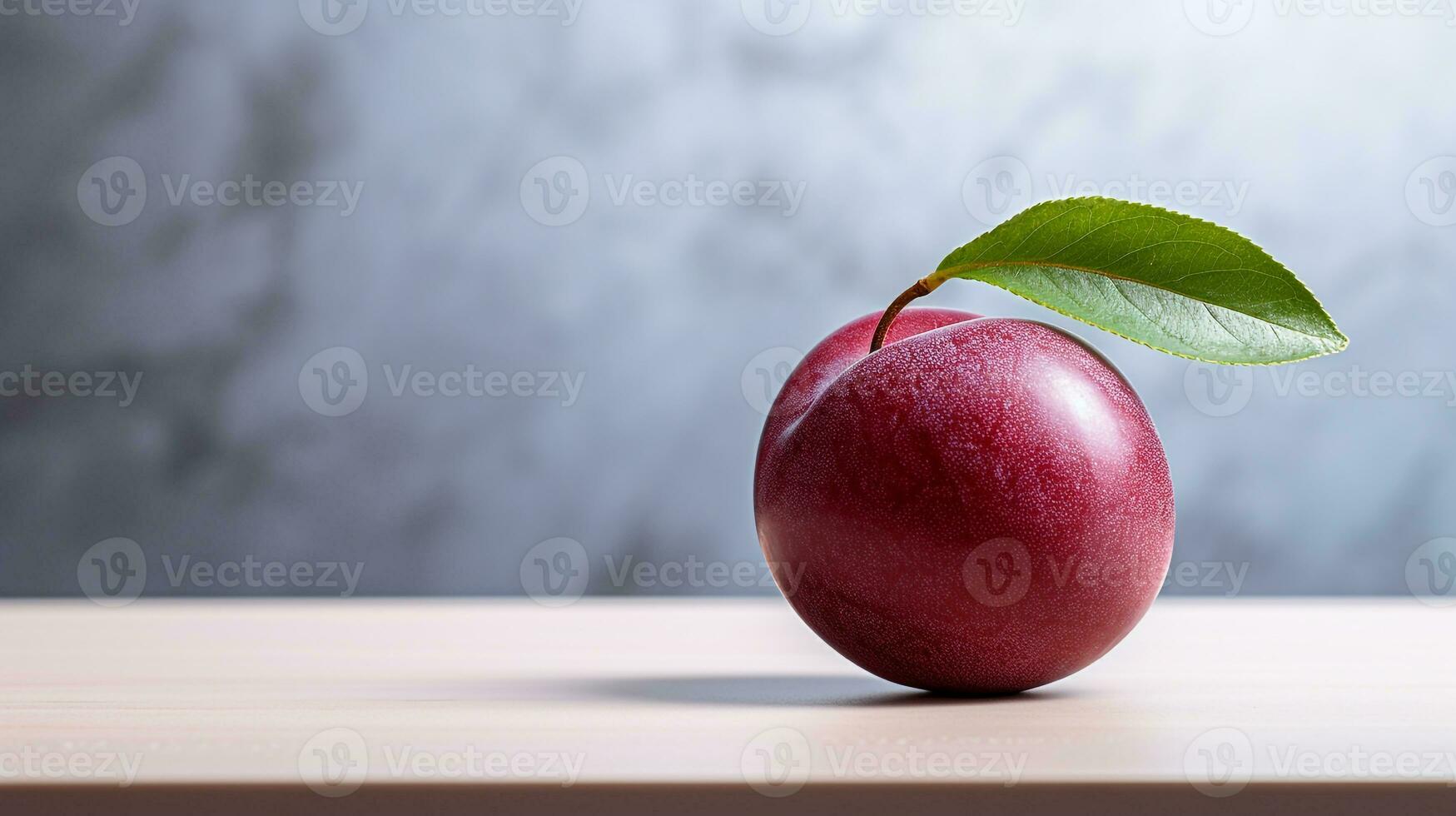 photo de batako prune sur une minimaliste tableau. génératif ai